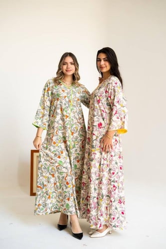 لمسة فخامة تجمعك بابنتك | جلابيات مطرزة راقية SM -...