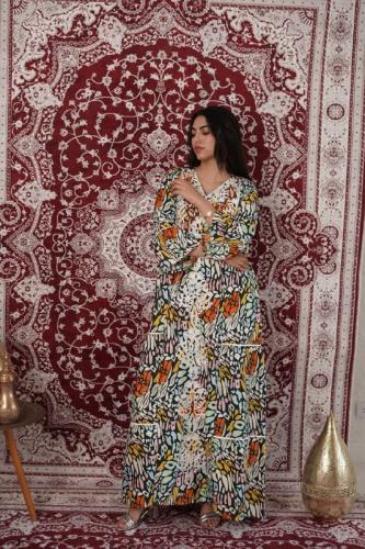 جلابية مشجرة راقية بتفاصيل مميزة SM - 82