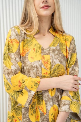 جلابية أفندينا المشجرة – لمسة أناقة متجددة SM -17