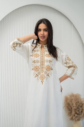 جلابية أفندينا المطرزة – فخامة وراحة - SM - 14