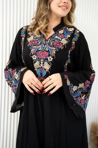 جلابية كتان مريحة… لبسة ما تستغنين عنها SM - 5