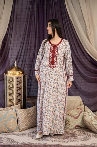 جلابية فخمة وأنيقة بنعومة التفاصيل SM - 21