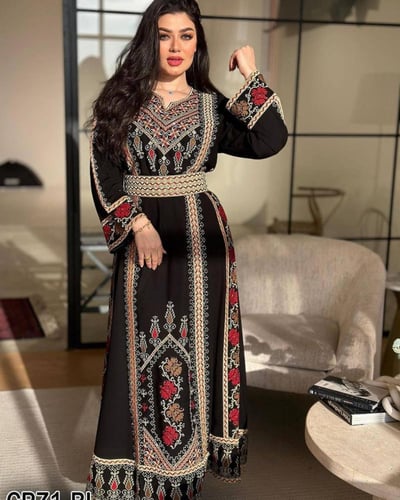 جلابية ملكيةتطريز ينبض بالفخامة والأصالة" A-123