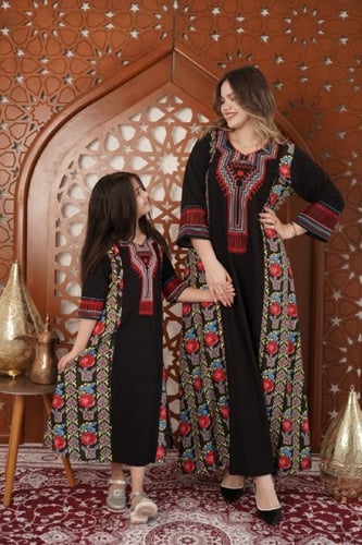 جلابية تراثي أم وبنت | كشخة الهوية العربية SM -75