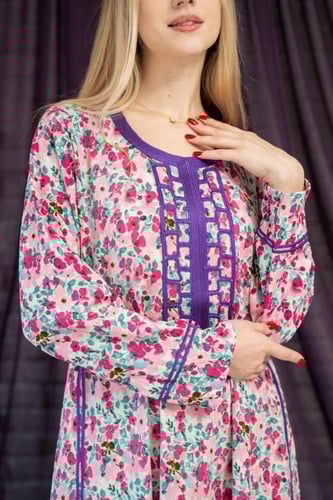 جلابية فخمة وأنيقة بنعومة التفاصيل SM - 21