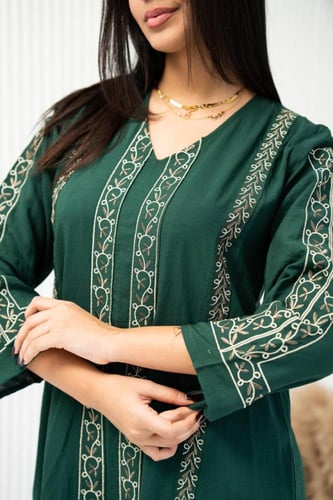 جلابيات أفندينا الفاخرة الصيف صار أشيك مع S M - 6