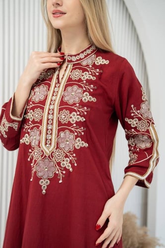 جلابية أفندينا المطرزة – فخامة وراحة - SM - 14