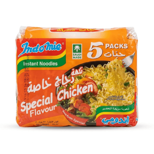 اندومي نكهة دجاج خاصة 5 حبات