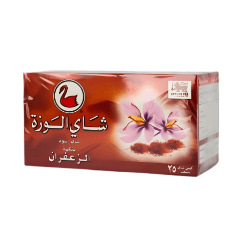 شاي الوزة أسود بنكهة الزعفران 25 كيس