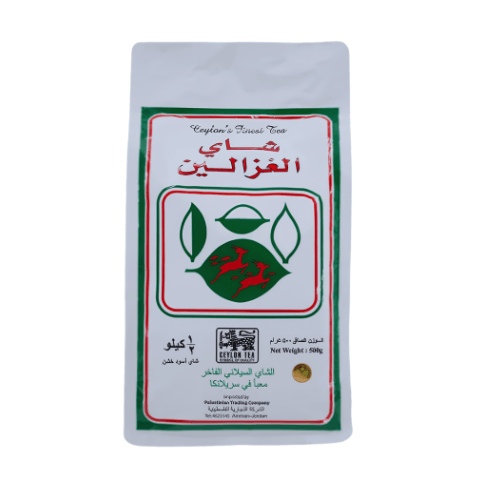 شاي الغزالين أسود خشن 500 جرام