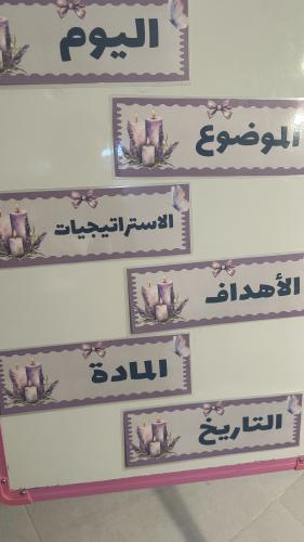 ملصفات السبورة( ٨ ملصقات )