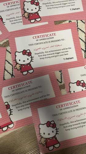 شهادات ميني باللغة الانجليزية