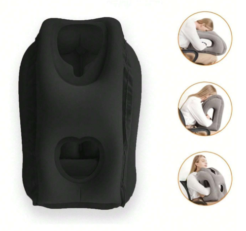 وسادة هوائية للرقبة / للسفر والطائرة قابلة للنفخ
