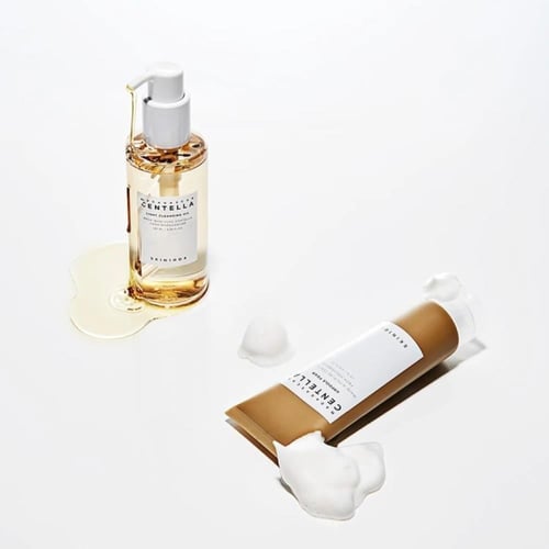 مجموعة التنظيف المزدوج بمستخلص سنتيلا مدغشقر من سك...