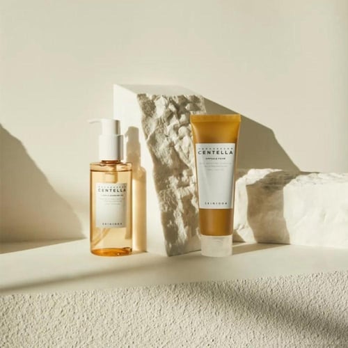 مجموعة التنظيف المزدوج بمستخلص سنتيلا مدغشقر من سك...