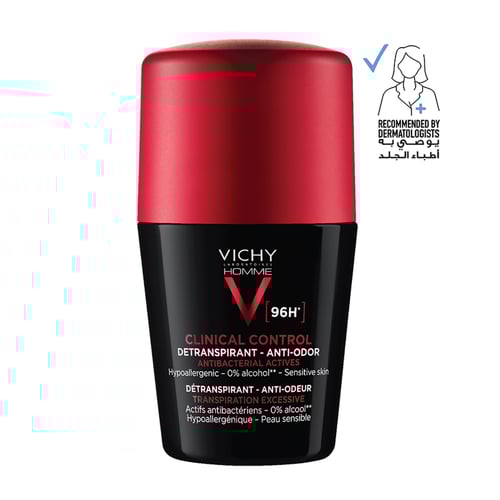 مزيل عرق فيشي هوم 96 ساعة كلينيكال كونترول للرجال...