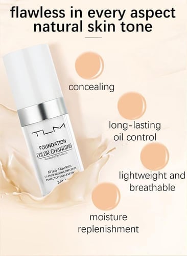 كريم أساس سائل متغير اللون من تي إل إم - أبيض 30 م...