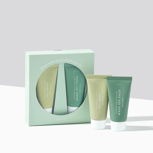 اكسيس-واي مجموعة غلو لايت قناع يشطف+ قناع جل طيني3...