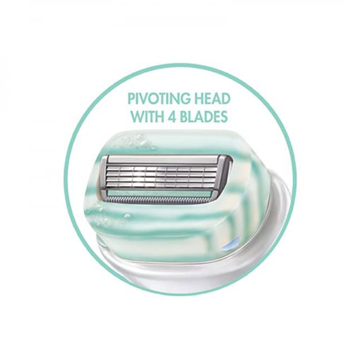 ماكينة حلاقه انستويشن الخضراء مع رغوه ذاتيه بالصبا...