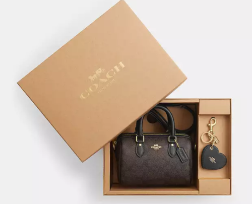Boxed mini rowan coach bag