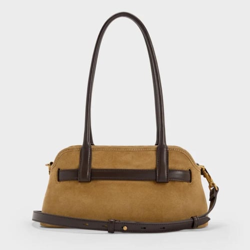 Victoria Recycled Suede Belted Elongated Bag