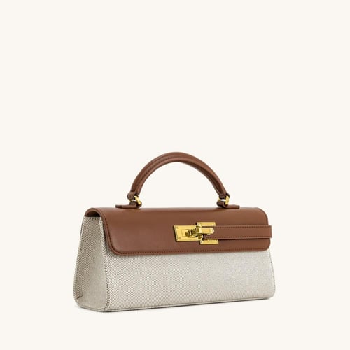 Keyla brown canvas bag
