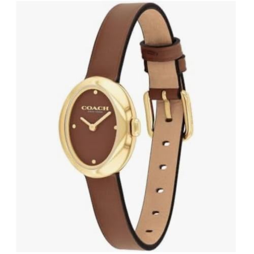 ساعة كوتش جلد -متوفرة بألوان متعددة