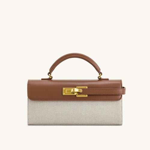 Keyla brown canvas bag