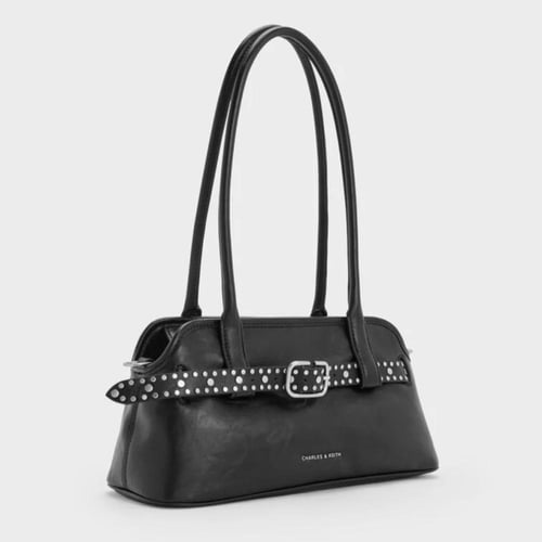 Victoria Studded Belted Elongated Bag