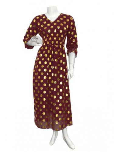 جلابية باللون العودي المذهب