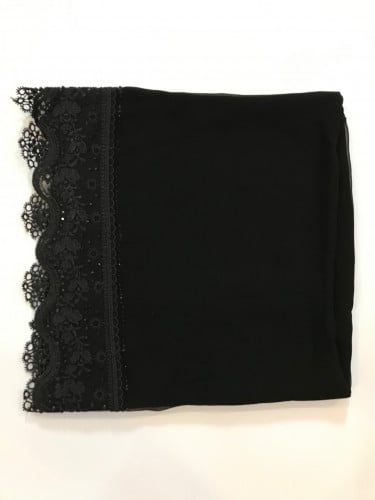 طرحة استقبال دانتيل سوداء