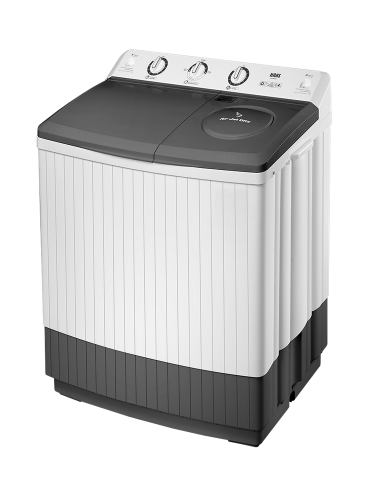 غسالة حوضين هاس 12 كيلو ابيض - HTT1B12W