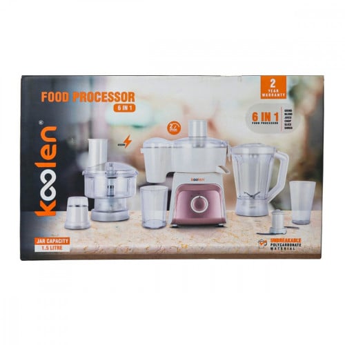 محضرة طعام كولين 6 في 1 قوة 450 واط أبيض - 801/102...