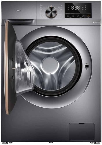 غسالة اوتوماتيك فتحة امامية تي سي ال 10ك غسيل تنشي...