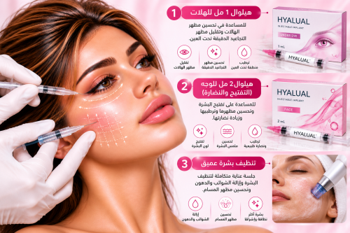 1mlهيلوال للهالات + 2ml هيلوال للتفتيح والنظاره (ل...