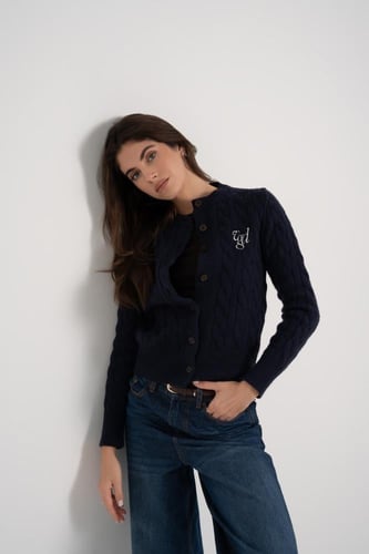 The VGD navy knitted cardigan