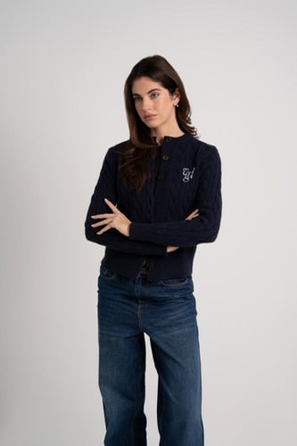 The VGD navy knitted cardigan