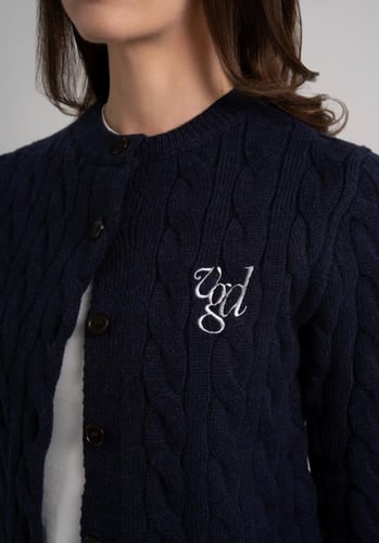 The VGD navy knitted cardigan