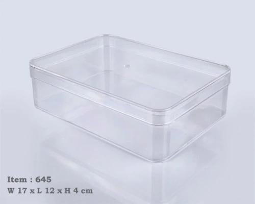 علب اكريليك شفاف وسط #645@