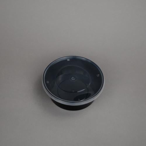 صحن مايكرويف 12 انص دائري اسود@ غطاء شفاف 12 ح#