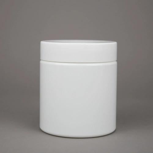 برطمان اسطواني ابيض كامل 630 مل *96قطر@