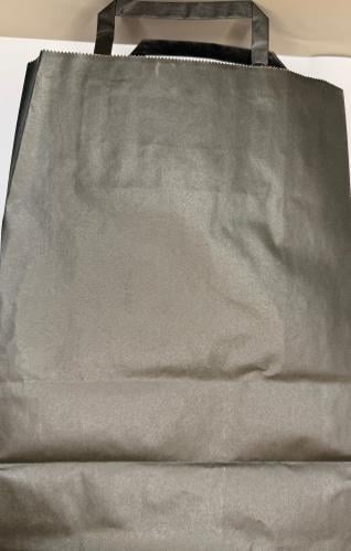 كيس أسود ورقى مع يد 12*28*36سم