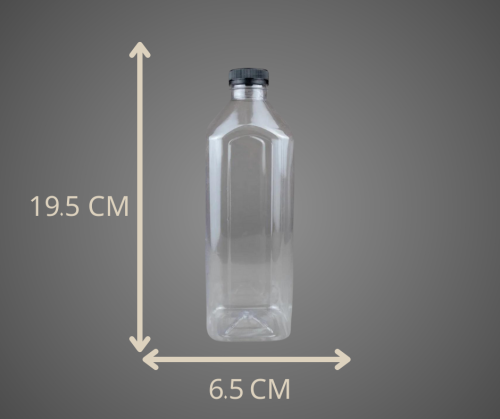 عبوة مستطيل شفاف 750 مل#