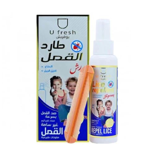 بخاخ طارد للقمل بالنعناع وأكليل الجبل 120 مل من يو...