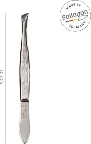 تيتانيا ملقاط فضي برأس مائل الماني