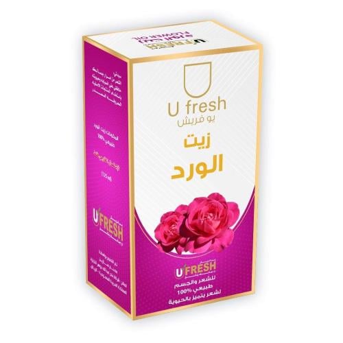 يو فريش زيت الورد للشعر والجسم - 125 مل