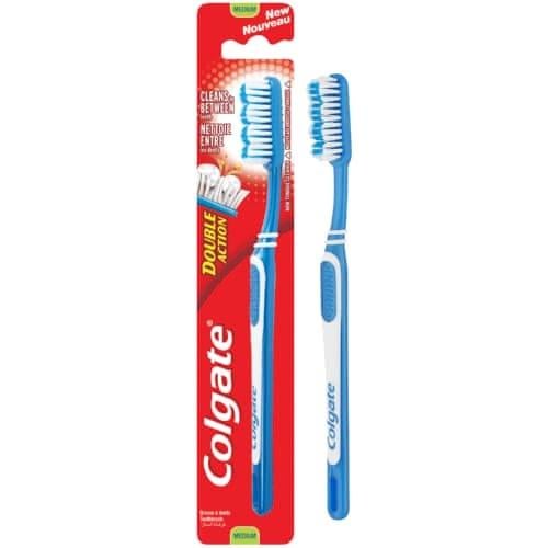 كولجيت | فرشاة أسنان دبل اكشن عريضة جدا | متوسطة ا...