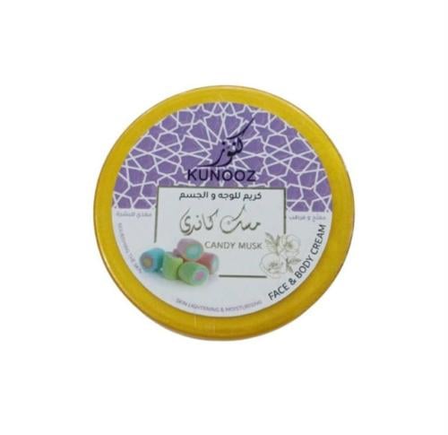 كريم للوجه والجسم بمسك كاندي مفتح ومرطب من كنوز 20...