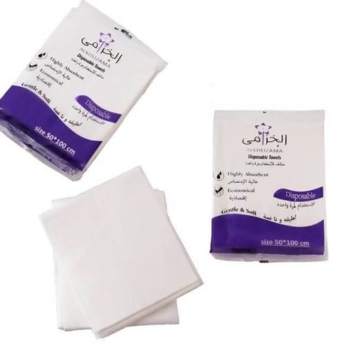 مناشف استخدام مره واحد 50 × 100 شد 50 حبه من الخزا...