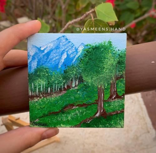 لوحة فنية 8*8 cm